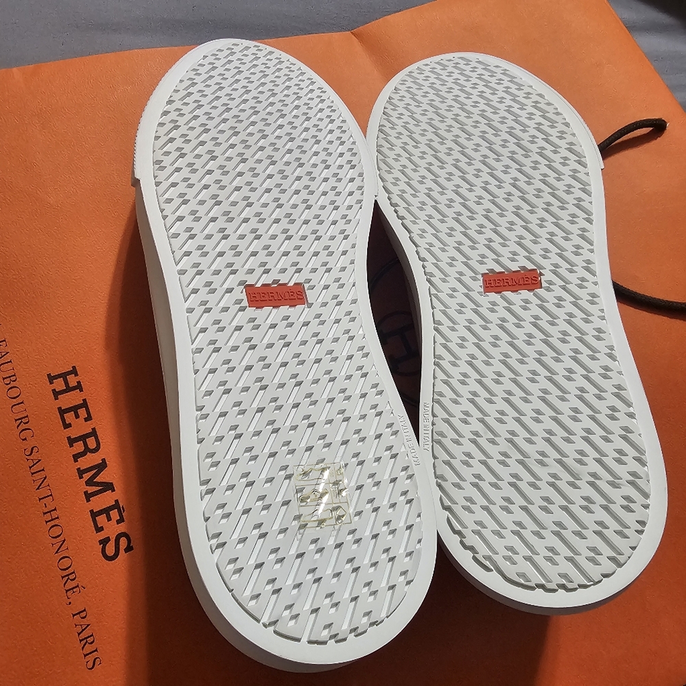 HERMES GET Sneakers Men's SIZE 44 New - Picture 6 of 12
